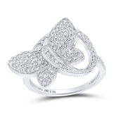 1/2CTW-DIA P1 BUTTERFLY LADIES RING